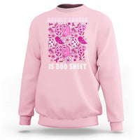 In October We Wear Pink Sweatshirt Ghost Breast Cancer Is Boo Sheet - Wonder Print Shop