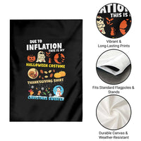Happy Hallothanksmas Garden Flag My Spooky Halloween Thanksgiving Ugly Christmas Costume - Wonder Print Shop