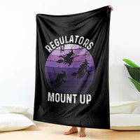Funny Halloween Witch Throw Blanket Regulators Mount Up Witchy Vibes - Wonder Print Shop