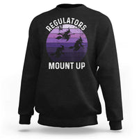 Funny Halloween Witch Sweatshirt Regulators Mount UpWitchy Vibes - Wonder Print Shop