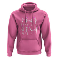 Pink Ribbon Breast Cancer Awareness Hoodie Skeleton Ballerinas Ballet Dance Cute Halloween