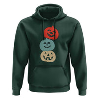 Vintage Halloween Pumpkin Funny Retro Gift Hoodie Cute Spooky Season Clothing