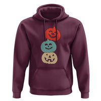 Vintage Halloween Pumpkin Funny Retro Gift Hoodie Cute Spooky Season Clothing