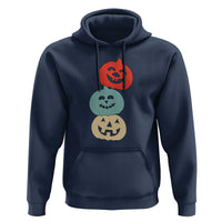 Vintage Halloween Pumpkin Funny Retro Gift Hoodie Cute Spooky Season Clothing