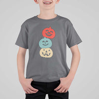 Vintage Halloween Pumpkin Funny Retro Gift T Shirt For Kid Cute Spooky Season Clothing - Wonder Print Shop