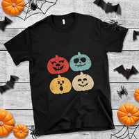 Retro Vintage Halloween Pumpkin Funny Gift T Shirt - Wonder Print Shop