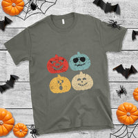 Retro Vintage Halloween Pumpkin Funny Gift T Shirt - Wonder Print Shop