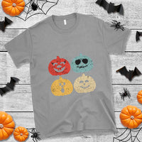 Retro Vintage Halloween Pumpkin Funny Gift T Shirt - Wonder Print Shop