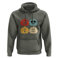 Retro Vintage Halloween Pumpkin Funny Gift Hoodie