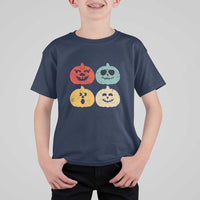 Retro Vintage Halloween Pumpkin Funny Gift T Shirt For Kid - Wonder Print Shop