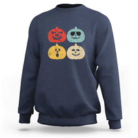 Retro Vintage Halloween Pumpkin Funny Gift Sweatshirt - Wonder Print Shop