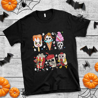 Horror Movie Summer Popsicle Halloween Ice Cream Summerween T Shirt - Wonder Print Shop