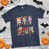 Horror Movie Summer Popsicle Halloween Ice Cream Summerween T Shirt - Wonder Print Shop