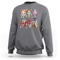 Horror Movie Summer Popsicle Halloween Ice Cream Summerween Sweatshirt - Wonder Print Shop