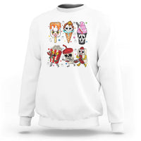 Horror Movie Summer Popsicle Halloween Ice Cream Summerween Sweatshirt - Wonder Print Shop