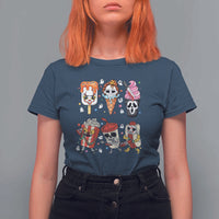Horror Movie Summer Popsicle Halloween Ice Cream Summerween T Shirt For Women - Wonder Print Shop