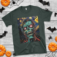 Horror Halloween Van Gogh Starry Night T Shirt - Wonder Print Shop