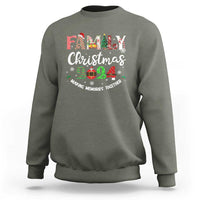 Matching Family Christmas Sweatshirt Funny Group Xmas Festive Mom Dad Kids Tees - Wonder Print Shop
