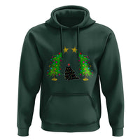 Cute Cat Christmas Hoodie Kitty Cat Lover Xmas Tree Lights