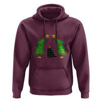 Cute Cat Christmas Hoodie Kitty Cat Lover Xmas Tree Lights