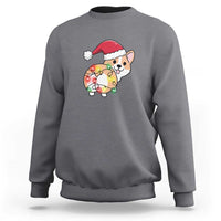 Christmas Corgi Dog Sweatshirt Cute Animal Pet Puppy Lover Gift Xmas Lights - Wonder Print Shop