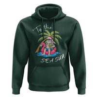 Hawaiian Christmas Hawaii Santa Hoodie Tis The Sea Sun Beach Hawaii Xmas In July Tropical Xmas Gift Family Holiday