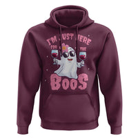 Halloween Women Ghost Cute Funny Hoodie I'm Just Here For The Boos