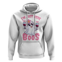 Halloween Women Ghost Cute Funny Hoodie I'm Just Here For The Boos