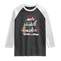 Hawaiian Christmas Tree Raglan Shirt Mele Kalikimaka Beach Family Vacation Xmas Hawaii Santa