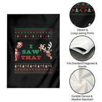 Jesus I Saw That Meme Garden Flag Funny Ugly Christmas Religious Christian - Wonder Print Shop