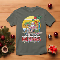 Mele Kalikimaka Hawaiian Christmas In July Hawaii Santa T Shirt Xmas Family Beach Vacation - Wonder Print Shop