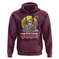 Mele Kalikimaka Hawaiian Christmas In July Hawaii Santa Hoodie Xmas Family Beach Vacation