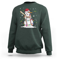 Christmas Baseball Player Sweatshirt Snowman Balls Xmas Gifts Santa Sports Men Boys - Wonder Print Shop