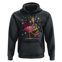 Christmas Flamingo Hoodie Tropical Xmas Family Beach Vacation