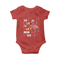Christmas Flamingo Baby Onesie Hawaii Christmas Xmas Lights Tree