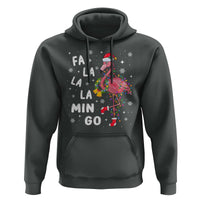 Christmas Flamingo Hoodie Hawaii Christmas Xmas Lights Tree