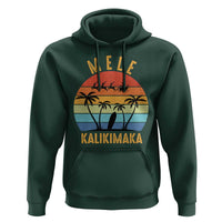 Mele Kalikimaka Hawaiian Christmas Hoodie Retro Hawaii Island Palm Beach Surfboard Surf Xmas Family