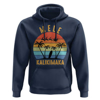 Mele Kalikimaka Hawaiian Christmas Hoodie Retro Hawaii Island Palm Beach Surfboard Surf Xmas Family
