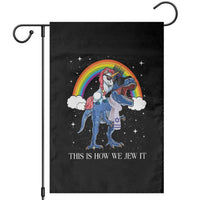 Funny Hanukkah Garden Flag Jewnicorn This Is How We Jew It - Wonder Print Shop