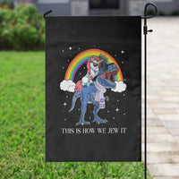 Funny Hanukkah Garden Flag Jewnicorn This Is How We Jew It - Wonder Print Shop