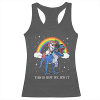 Funny Hanukkah Racerback Tank Top Jewnicorn This Is How We Jew It - Wonder Print Shop