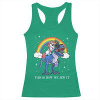 Funny Hanukkah Racerback Tank Top Jewnicorn This Is How We Jew It - Wonder Print Shop