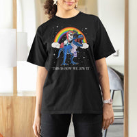 Funny Hanukkah T Shirt For Women Jewnicorn This Is How We Jew It - Wonder Print Shop