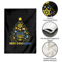 Merry Chrismukkah Garden Flag Jewish Happy Hanukkah Christmas Tree - Wonder Print Shop