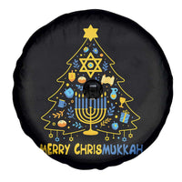 Merry Chrismukkah Spare Tire Cover Jewish Happy Hanukkah Christmas Tree - Wonder Print Shop