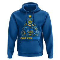 Merry Chrismukkah Hoodie Jewish Happy Hanukkah Christmas Tree - Wonder Print Shop