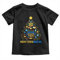 Merry Chrismukkah Toddler T Shirt Jewish Happy Hanukkah Christmas Tree - Wonder Print Shop