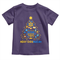Merry Chrismukkah Toddler T Shirt Jewish Happy Hanukkah Christmas Tree - Wonder Print Shop
