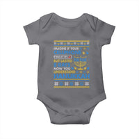Funny Ugly Hanukkah Baby Onesie Imagine Your Cellphone Chanukah Jewish - Wonder Print Shop