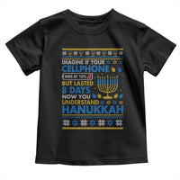 Funny Ugly Hanukkah Toddler T Shirt Imagine Your Cellphone Chanukah Jewish - Wonder Print Shop